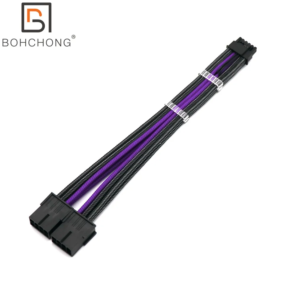 Custom 12VHPWR 12+4Pin to 2pcs PCI-E 8Pin GPU Graphics Video Card