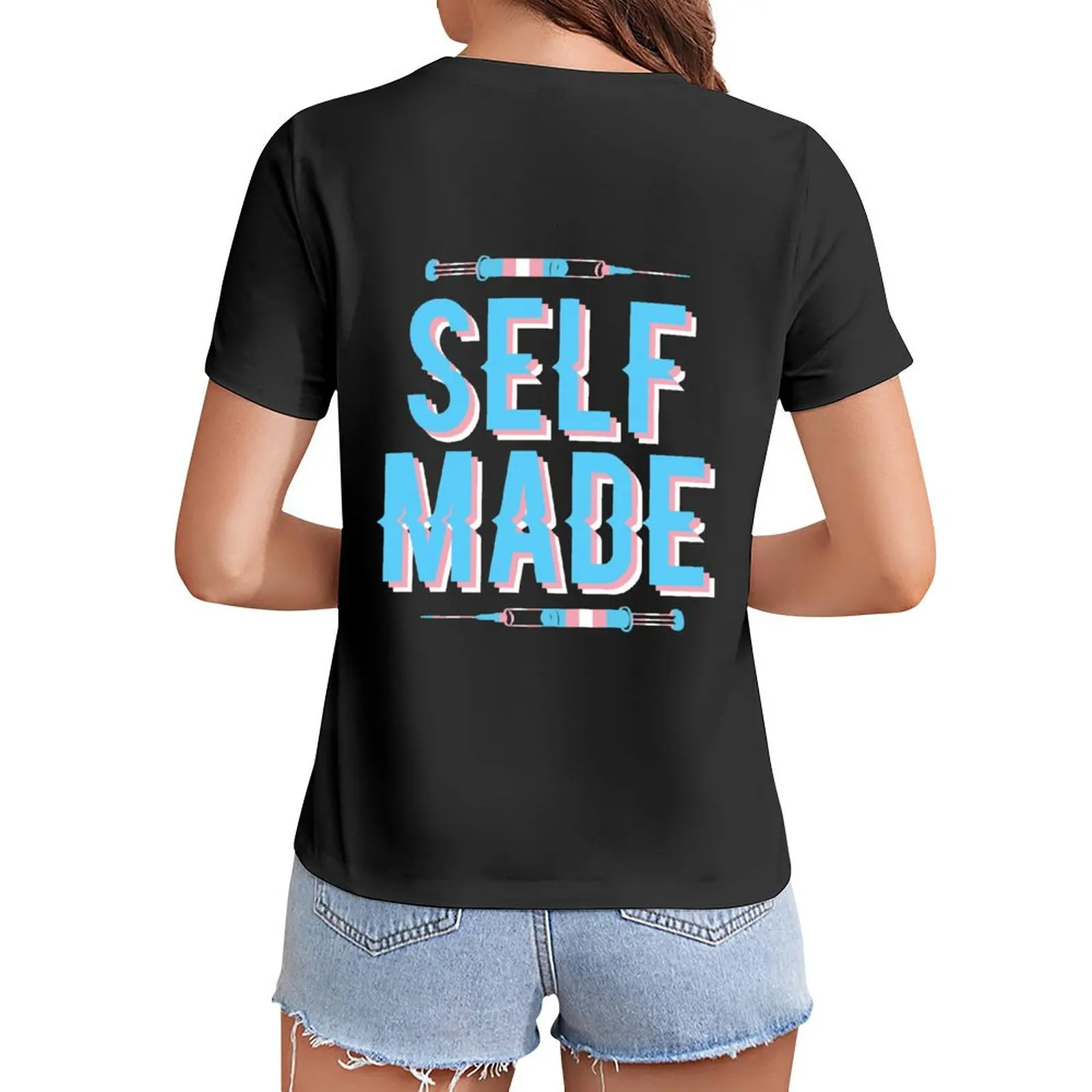 

Self Made T-Shirt plain customs oversized t shirts for Women