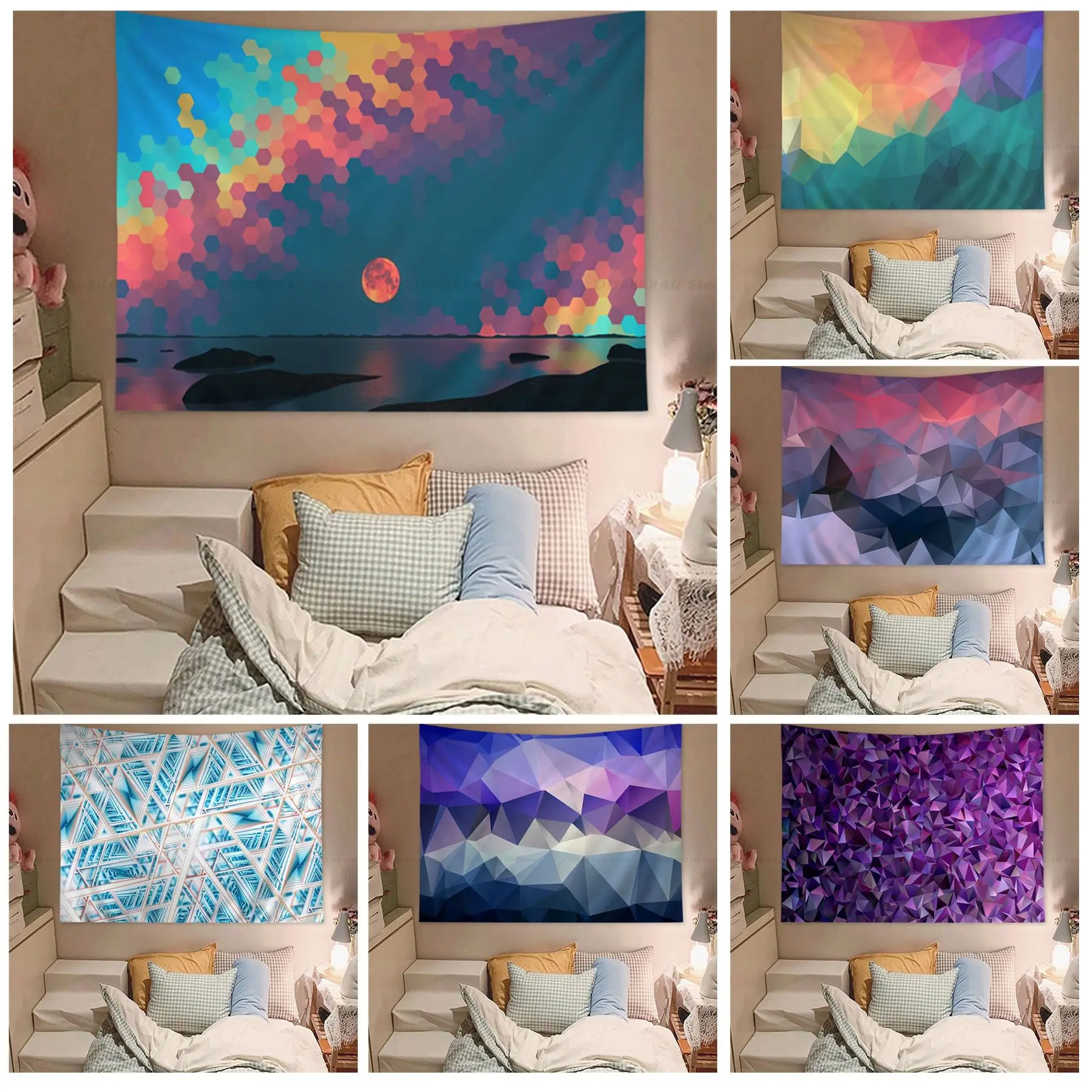 

Geometry DIY Wall Tapestry Bohemian Wall Tapestries Mandala INS Home Decor