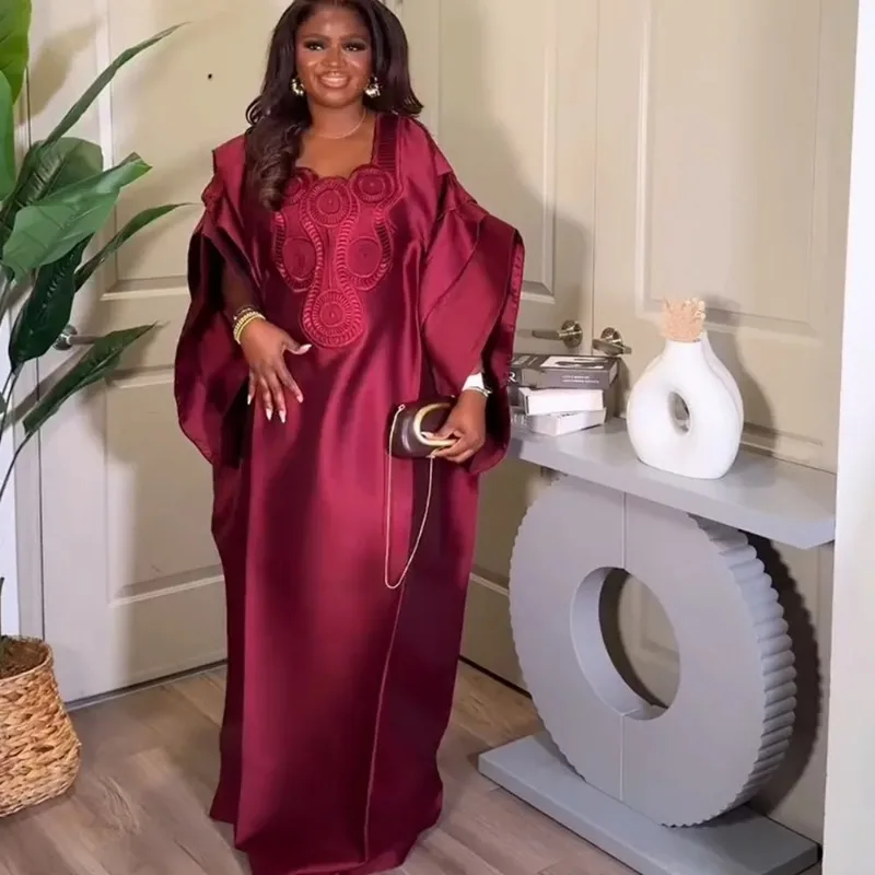 2025 African Dresses for Women Traditional Africa Clothing Dashiki Ankara Outfits Gown Abayas Robe Muslim Kaftan Maxi Long Dress 2