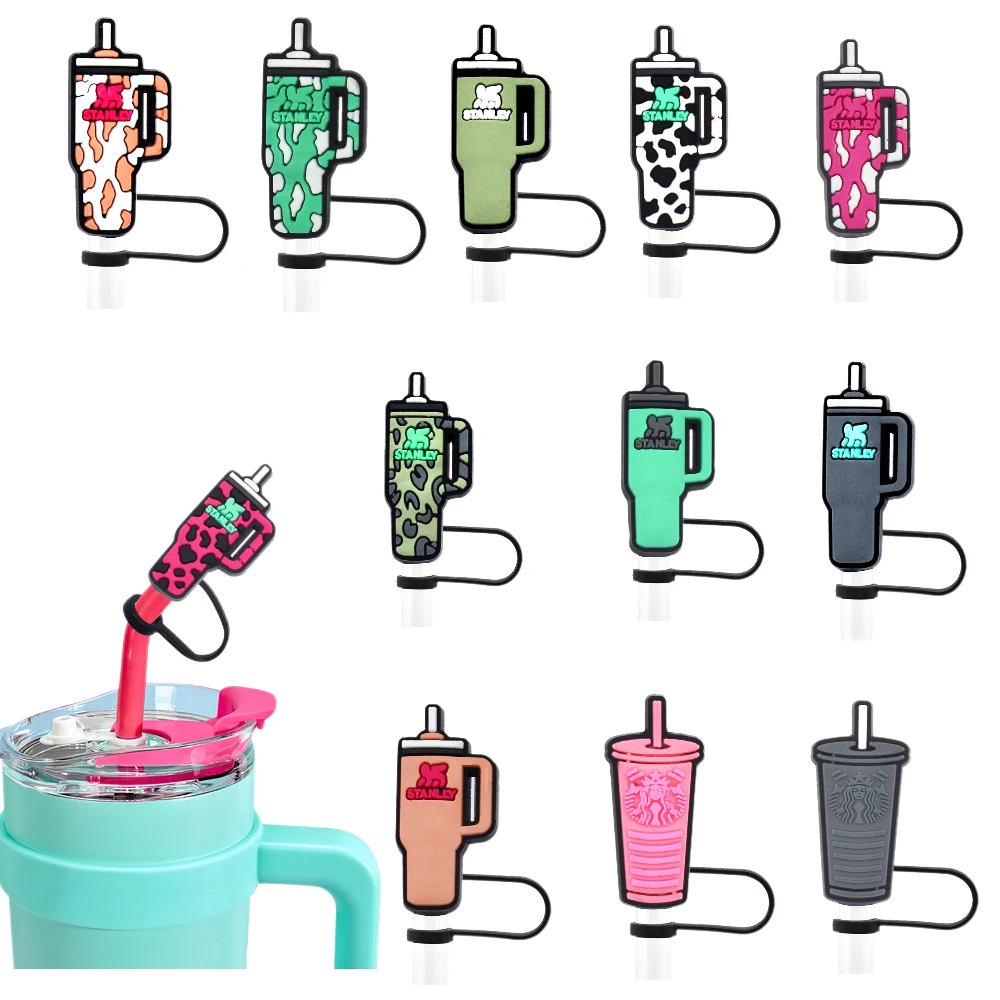 

8MM 1pcs Water cupeen reusable Silica gel straw cover, airtight and dustproof, Splash proof straw stopper， kitchen Drink cup