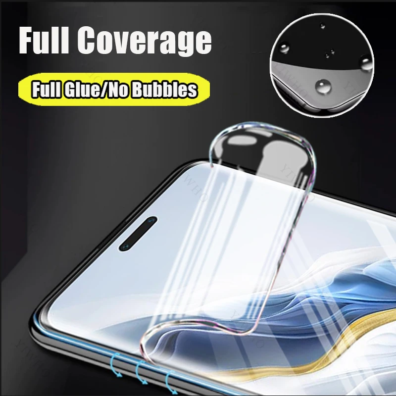 Premium Hydrogel Screen Protector Film - Pack of 1-4, TPU Soft Protective Front Layer