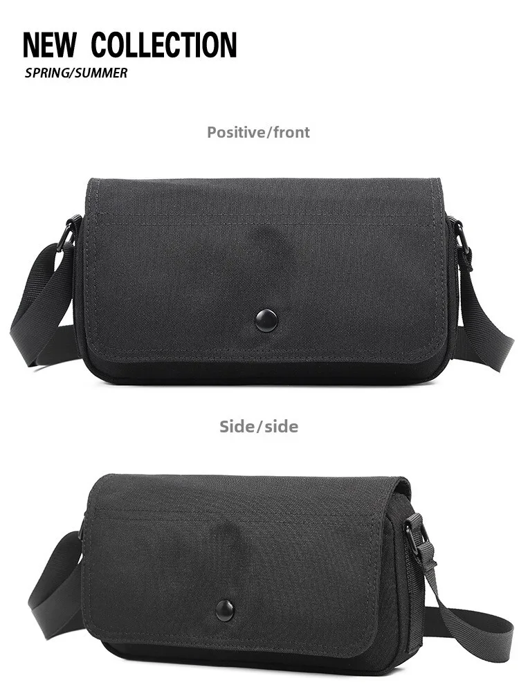Stylish Crossbody Messenger Bag For Men Simple Solid Casual Design_voghion.com