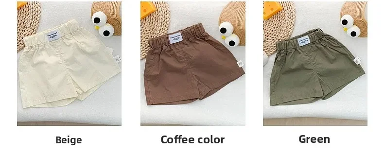 Description Picture 5 of itemBoys' Shorts, Summer Thin Cotton Children's Pants, Outer Five Quarter Middle , Baby White Pants, Stylish and Cool