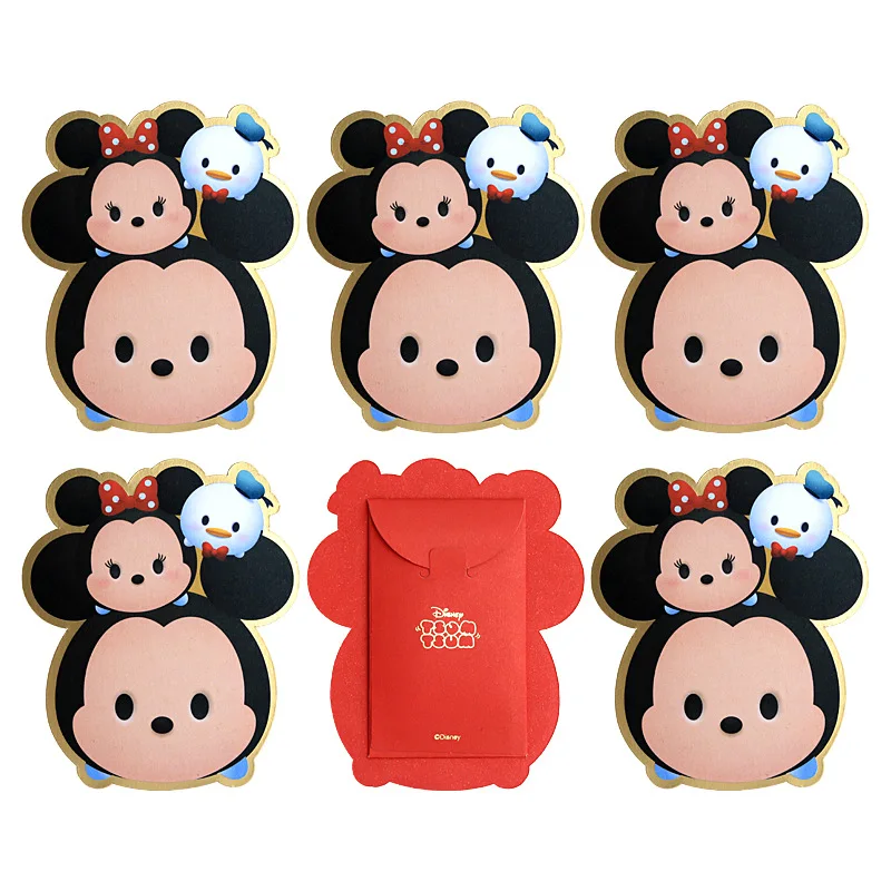 Disney Mickey Mouse Red Envelope 2021 Chinese New Year Cartoon New Year Red  Envelope 6pcs Cartoon Fun New Year Red Envelope - Stationery Set -  AliExpress