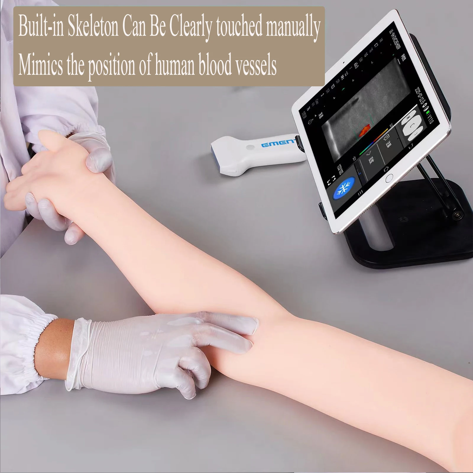 SZEMENTMD 초음파 가이드 시뮬레이터, 팔 혈관 천자, 팬텀 방사형, 정맥 천자, PICC