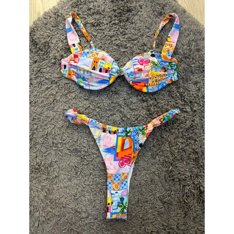 Sexy Women Two-piece Swimsuit Micro Bikinis Sets Swimwear 2024 Women Bathing Suit Feminine Push Up Bikinis Beachwear Купальник