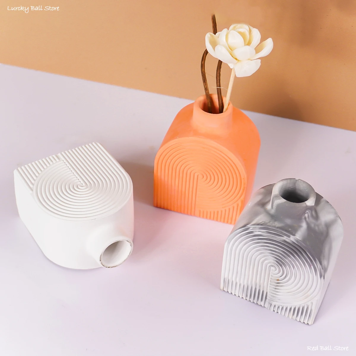 Handmade Vase Silicone Mold DIY Flower Pot Gypsum Resin Mould Vase