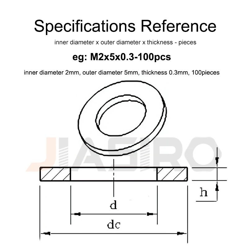stainless steel washers Washer Stainless Steel 304 M1.6 M2 M3 M4 M5 M6 M8 M10 M12 M14 M16 M18 M20 M22 M24 Large Flat Metal Gaskets Plain Washers DIN9021