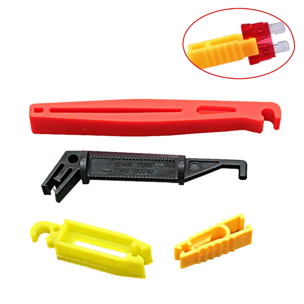 

4pcs Automobile Car Fuse Puller Plier Remover Tools Fuse Clip Tool Extractor Removal For Car Fuse Holder Car Accessories