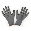 1Pairs Industrial Protective Work Safety Gloves Black Pu Nylon Cotton Glove with Brand All Sizes 5