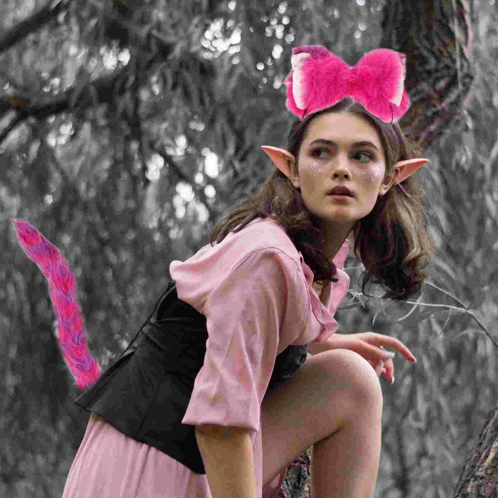 Animal costume set 1 set cat costume accessories cosplay cat ears headband tail gloves collar socks Halloween costume kit