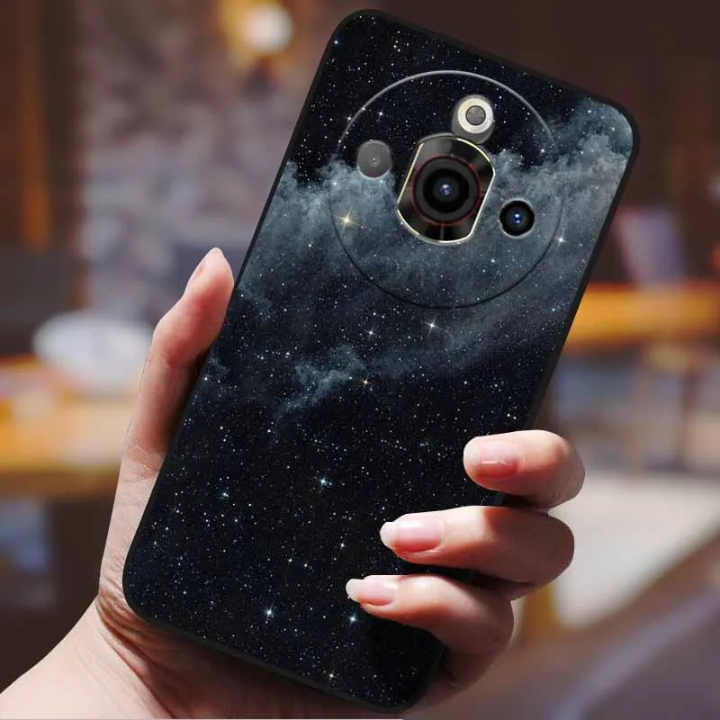 Cartoon Anime Shockproof Protective Phone Case - Black Bumper Cover