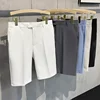 Chino Shorts Men Front Pleated Shorts Casual Bermuda Work Wear Shorts Korean Fashion Pants For Summer 1