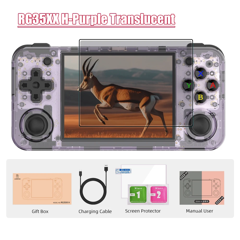 ANBERNIC RG35XX H 64 ビットおよび保持コンソールビデオゲーム