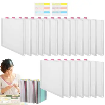Organizzatore di carta per album 12 x 12 Porta album con linguette indice adesive Archiviazione di arti e mestieri Organizzatori di album