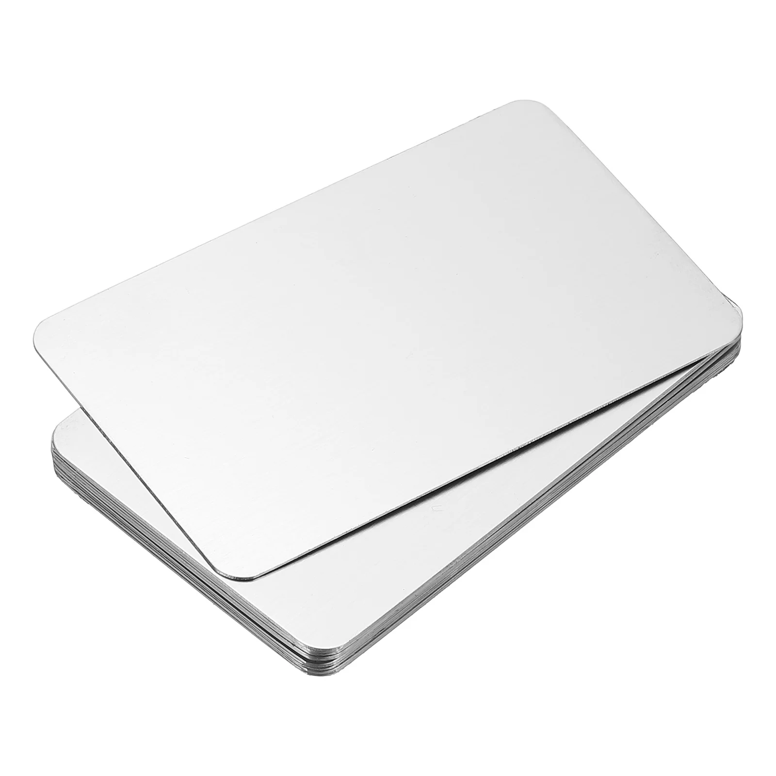 Stainless Steel Metal Business Cards 12/30/50Pcs for DIY
