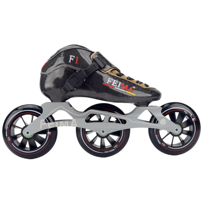 

FEIMA Carbon Fiber 3-wheels 3X90 3X100 3X110 Inline Speed Skates Street Road Outdoor Exercise Roller Skating Patines Adults Kids