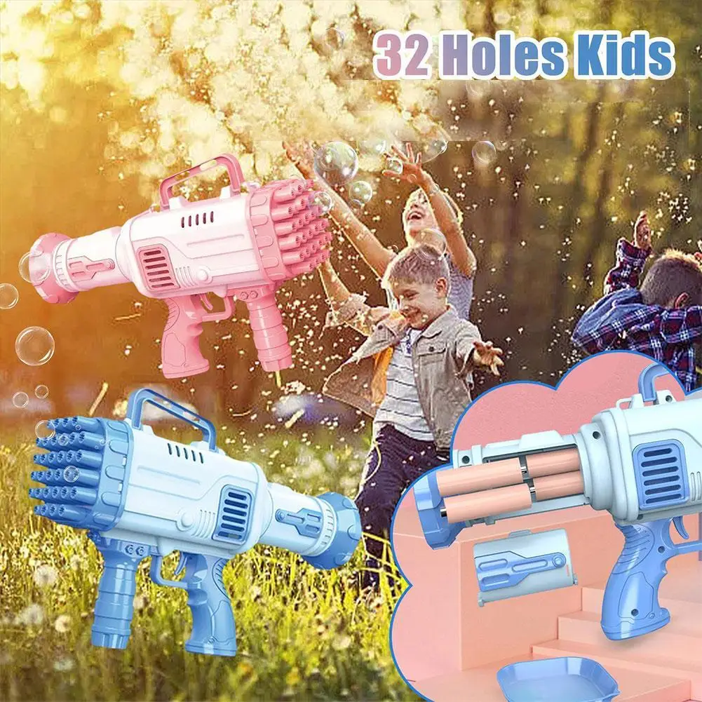 

Электрическая игрушка-пузырь с 32 отверстиями, водонепроницаемый подарок, автоматические пузырьки, летняя фотопузырьки, светодиодная лампа для улицы, для девочек и мальчиков, So L2h2