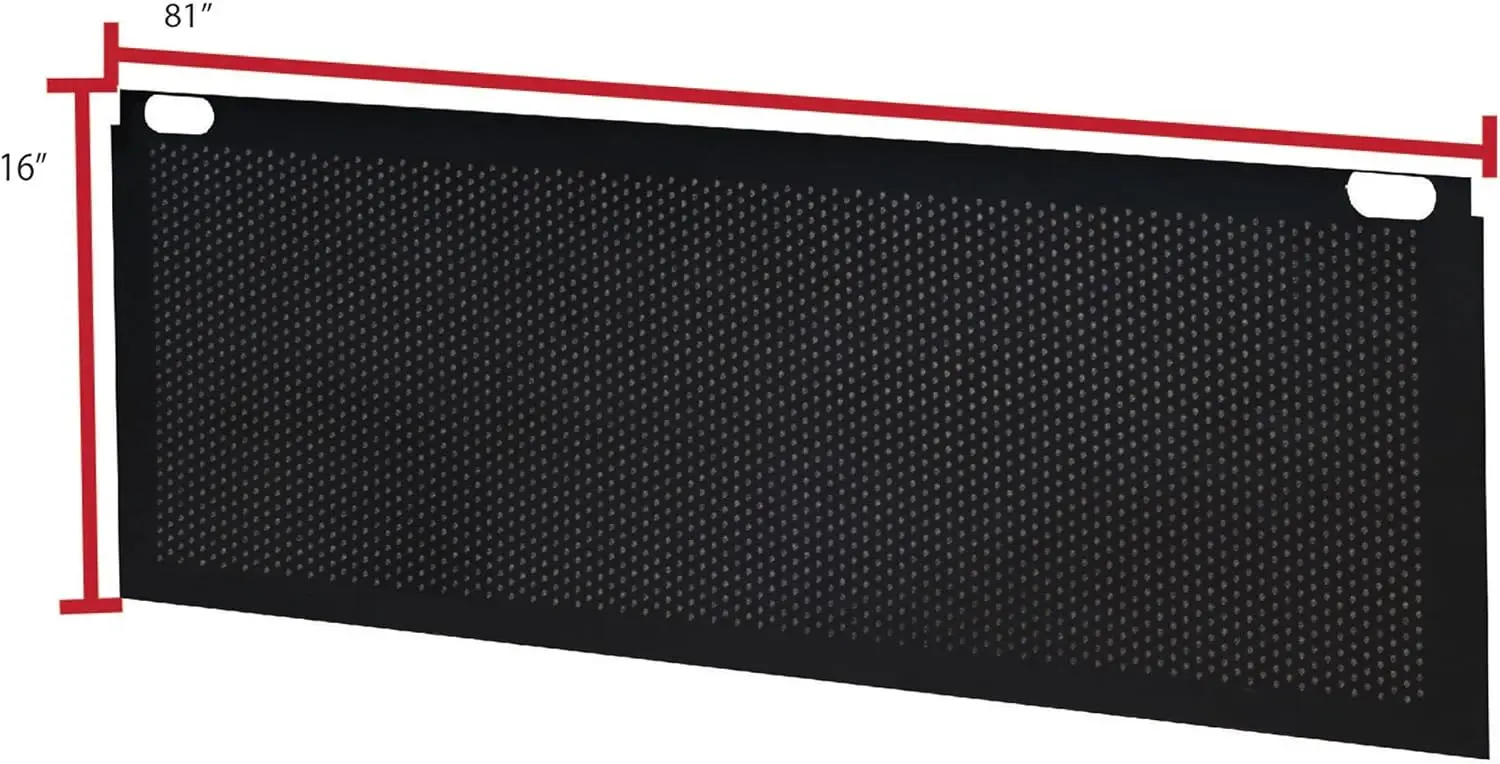 Black Fusion Modesty Panel For 84"" Desk 3