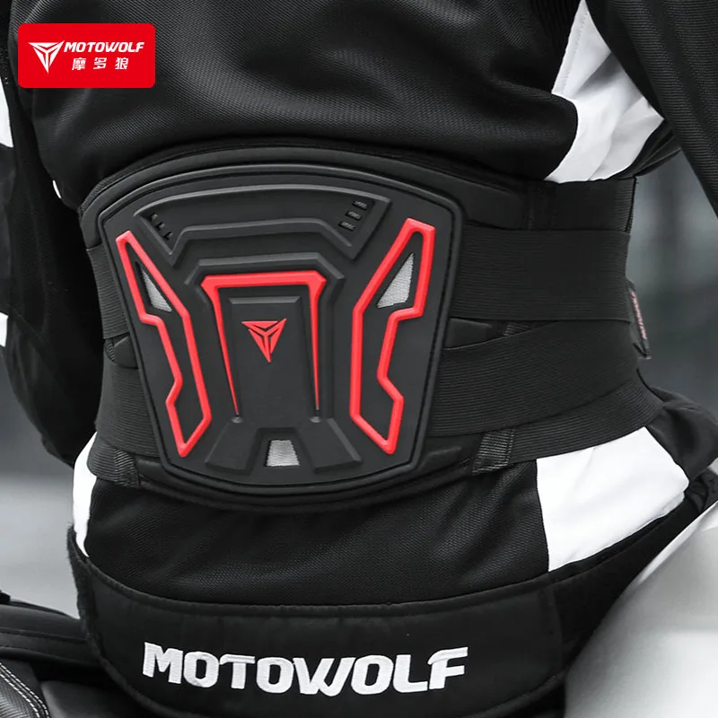 Motowolf Motorcycle Waist Protector Biker Touring Kidney Belt Breathable Cycling Waist Belt Adjustable Sport Guard Unisex