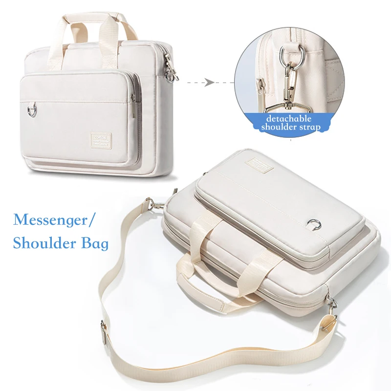 Bolsa de Ombro Portátil à Prova de Choque Messenger Handbag 13.3 15.6 Apto para Macbook Air 13 15 m2 m1 2023 Pro 16 14 Polegadas Huawei Dell Lenovo hp