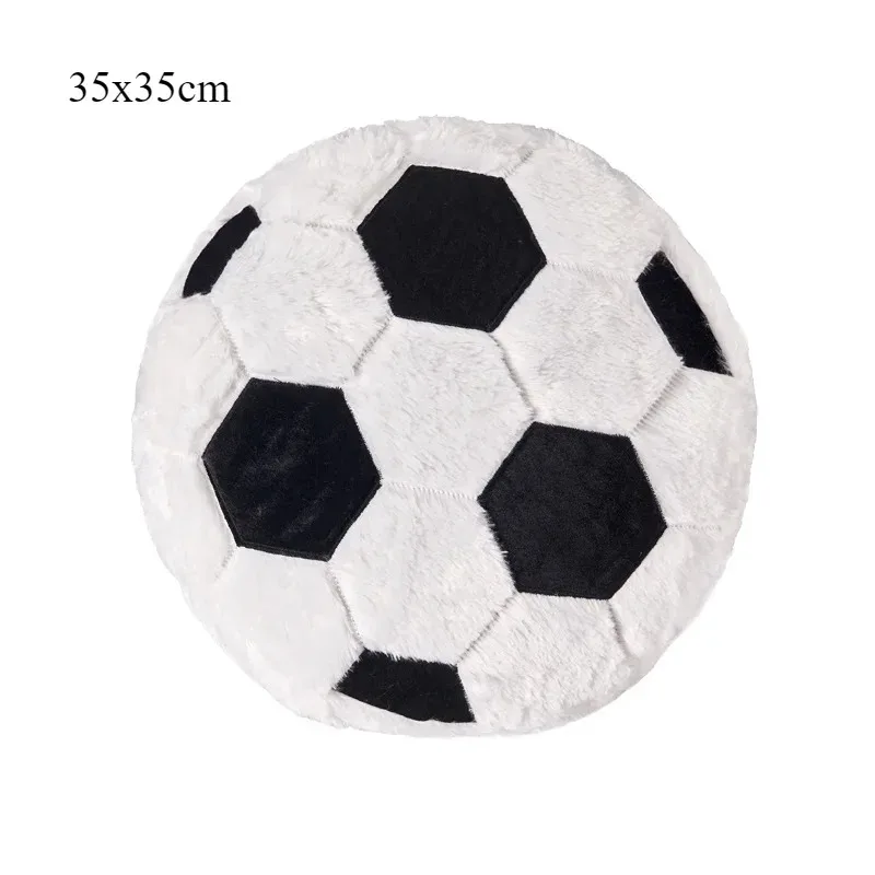 1 Stück Basketball Baseball Fußball geformt Sport Plüsch Kissen Kissen Winter Sommer Stil Geschenk für Freund Fußball Fan – Detail 3