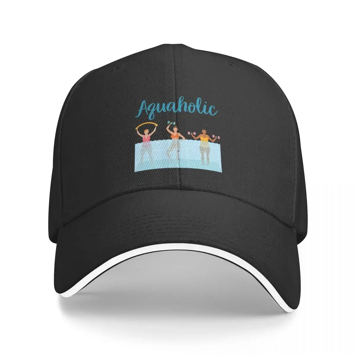 

Aquaholic Water Aerobics Baseball Cap Fashion Beach Hat Man Luxury derby hat funny hat For Men Women's