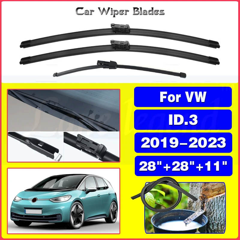 

For Volkswagen VW ID.3 ID3 2019 2020 2021 2022 2023 Car Front Rear Wiper Blades Car Accessories Windshield Windscreen Brushes