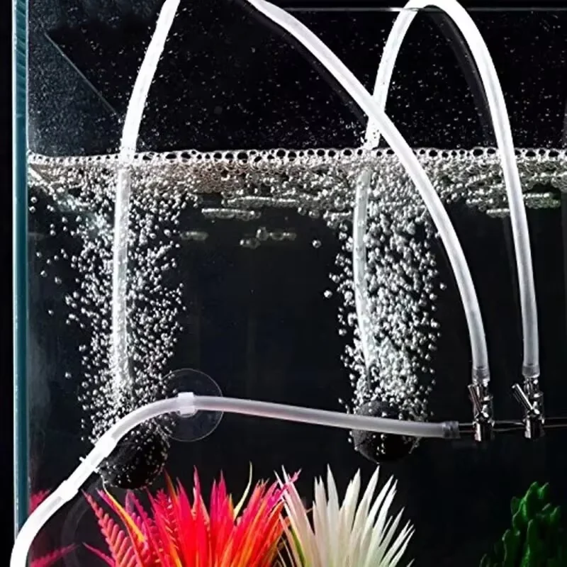 Aquarium Oxygen Pump Hose 4*6mm Silicon 1m/3m/5m/10m Air Bubble Stone Aquarium Fish Tank Pond Pump Tube Food Grade Material
