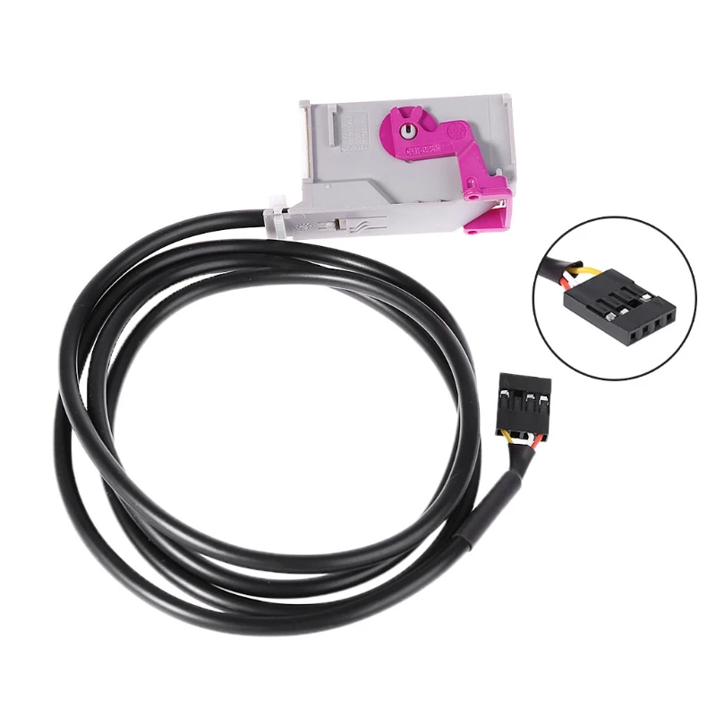 

Car Aux-in RNS-E Navigation AUX Button o Adapter 32Pin Plug for