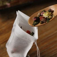 600/50PCS Disposable Tea Filter Bags Non-woven Fabric Teabags With String Kitchen Teaware Coffee Loose Tea Spice Bag Wholesale 5