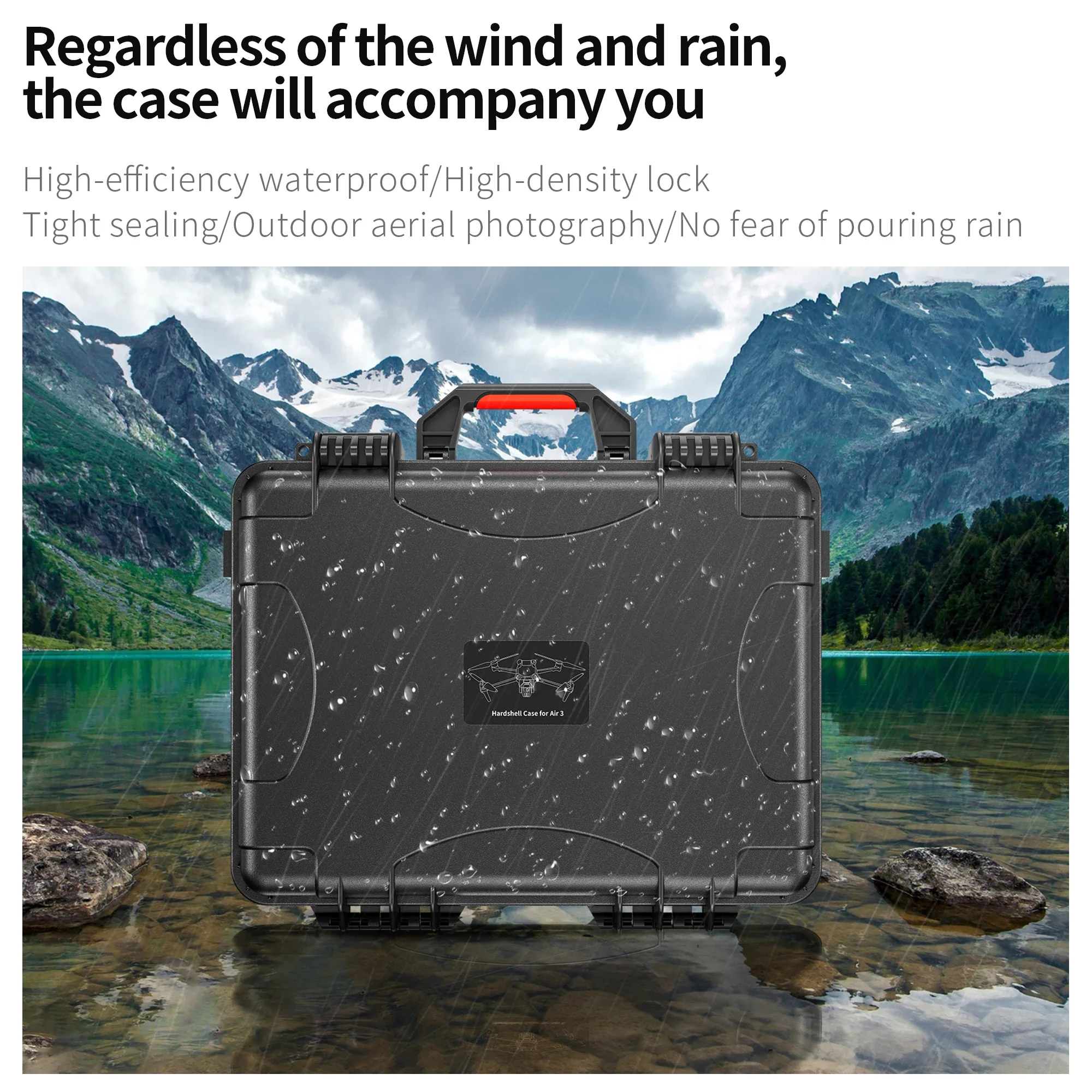 Drone Case For DJI Air 3 Accessories Hard Carrying Case Waterproof Storage Box Portable Suitcase with DJI RC 2/RC-N2 Remote Controller Box