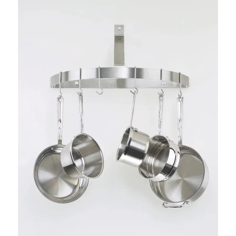 

Kitchen organizers Half Circle Wall Rack, Brushed Stainless