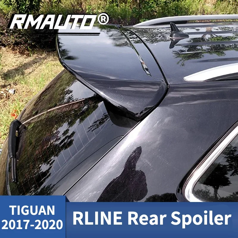 

Автомобильный спойлер RMAUTO для заднего стекла, диффузор для крыла, глянцевый черный для Volkswagen VW TIGUAN L 2017-2020, комплект спойлера ДЛЯ заднего крыла