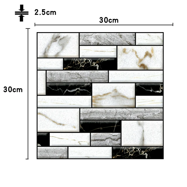 Papel de Parede Decorativo Auto-Adesivo Impermeável 12 peças - Imagem 7