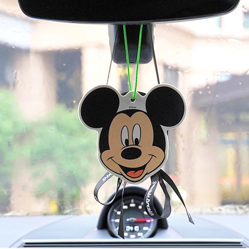 Disney Mickey Car Fragrance Pendant Anime Car Rear View Hanging Long-Lasting Aromaterapia Fragrance Tablets Deodorizzazione Per Auto