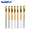 AZZKOR HSS-CO Helical Reamer Cobalt Titanium Plated Stainless Steel Special Straight Shank Reamer 3-20 Decimal Point Reamer 6