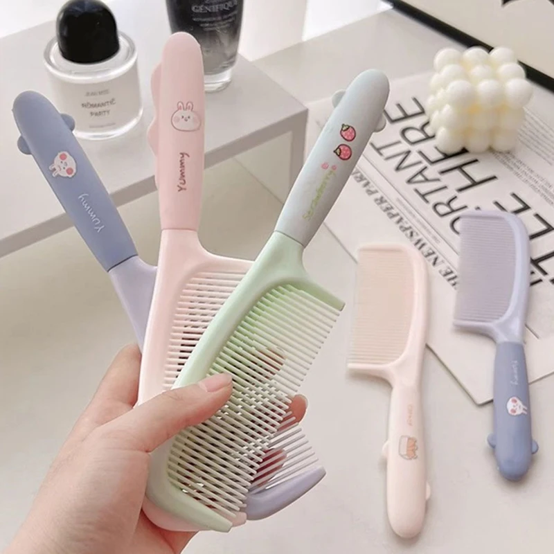 Description Picture 3 of itemCute Kawaii Cartoon Long Hair Brush Comb Princess Household Untangling Hairbrush Care Tools For Girls Women Baby