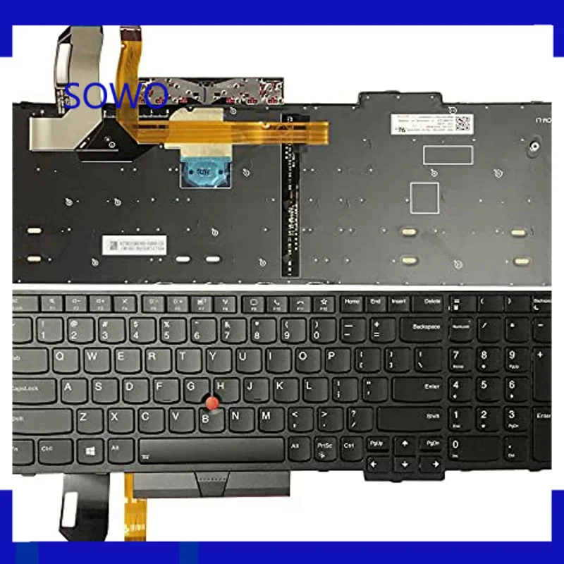 

Клавиатура US с подсветкой для Lenovo ThinkPad 1-го поколения T15 (T15 Gen 2) P15S (Gen 1/2) 5N20V77927 5N20V78108 5N20V7890 5N20V77999
