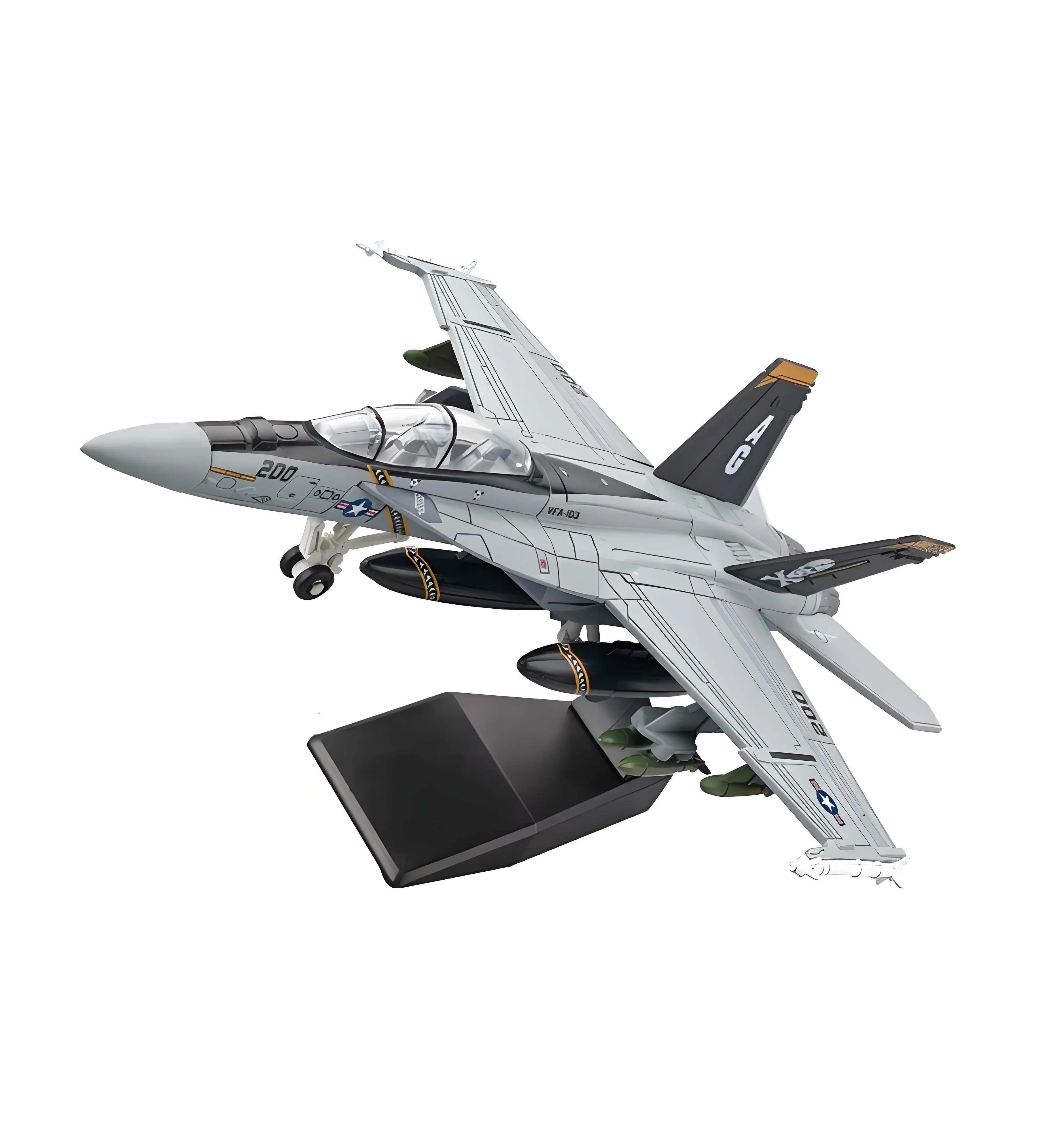 1:72 Scale Replica F18 F-18 VF103 Grumman Tomcat Super Hornet F/A-18F Pirate Flag Fighter US Navy Plane  Military Model Toy