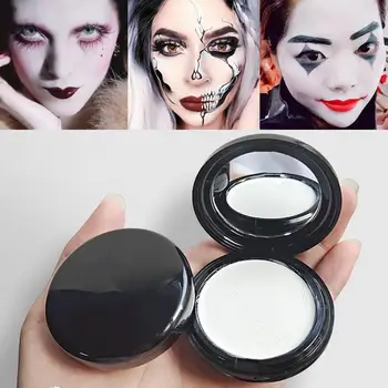 Goth White Makeup Foundation Cream Concealer Cosplay White Clown White Face Body Paint Zombie Make-Up Face Cream Face