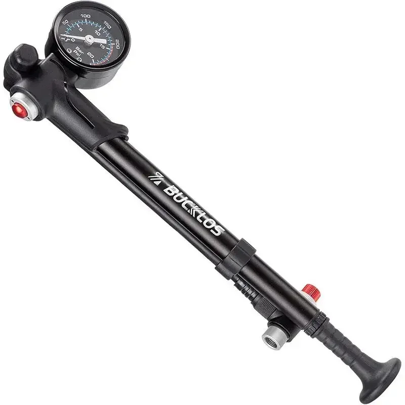 Mountain Bicycle Air Shock Pump with Gauge for Fork Rear Suspension Bike Tire In