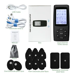 Enhanced TENS EMS Pulse Massager for Effective Pain Relief (With box)