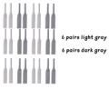12 pairs gray
