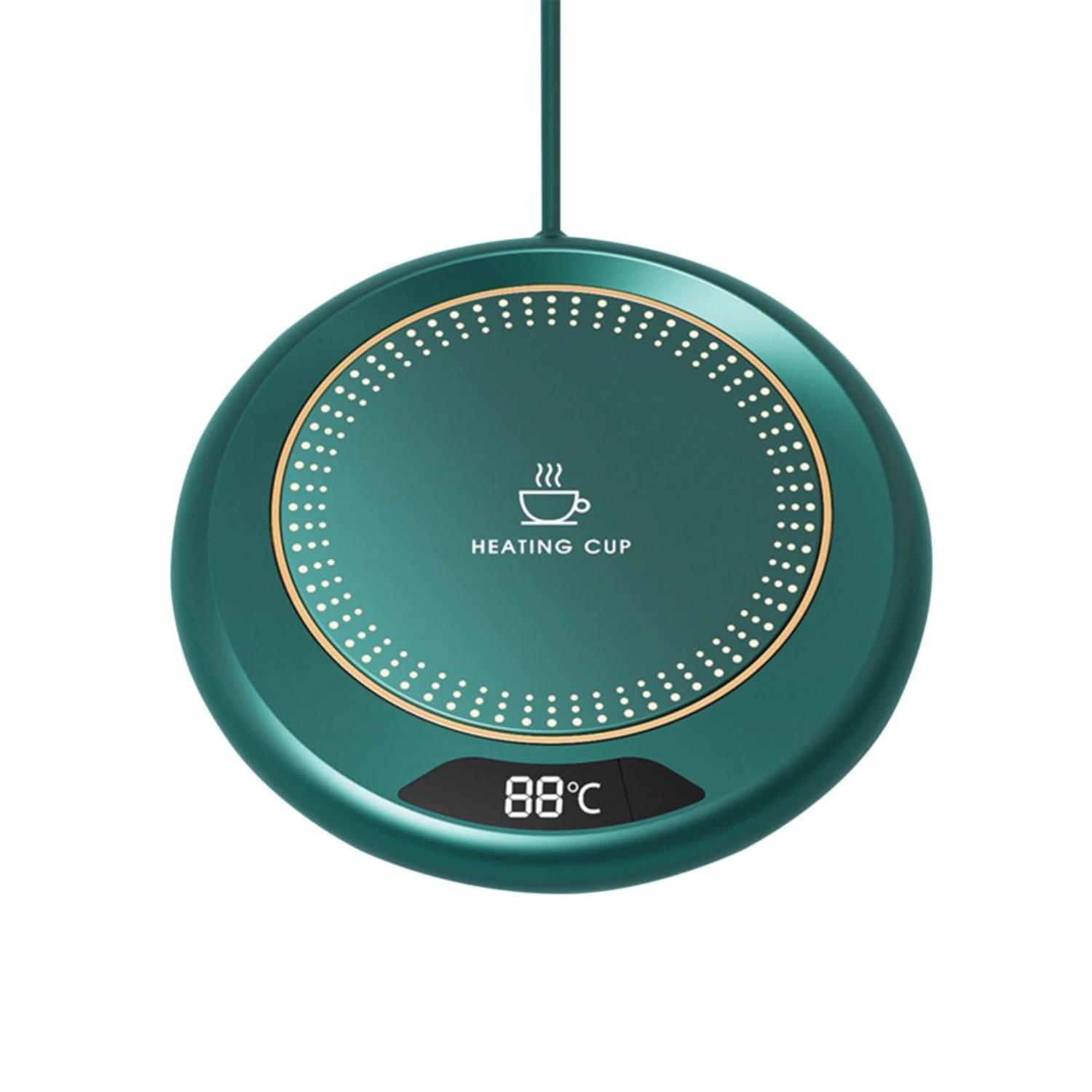 Mug Warmer,Coffee Warmer&Cup Warmer For Desk With 3 Temperature Settings,More Hot Coffee Mug Warmer With 8H Auto Shut Off Green
