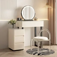 Table de vanité de chambre moderne organisateurs nordiques rangement Table de vanité de filles Style européen Tocador Maquillaje meubles de maison 5