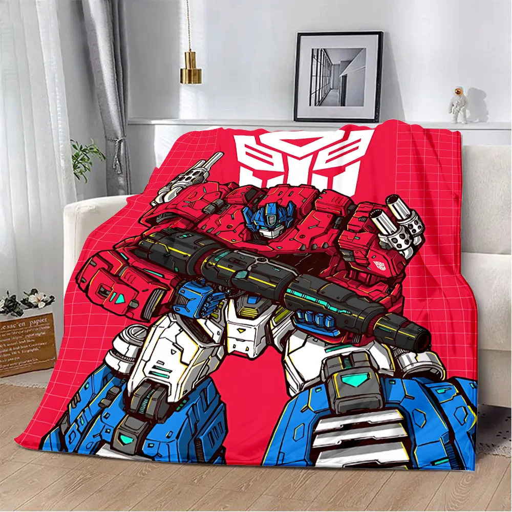 Anime Transformers G1 Car Robot Printed Blanket Picnic Blankets Warm Blanket Soft Comfortable Blanket Home Travel Birthday Gift 2