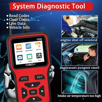 Scanner per auto Obd2 Strumento diagnostico Lettore di codici Lettore di codici di guasto del motore Il scanner può creare tutti gli Obd Ii nel 1996 Accordo Car Sca