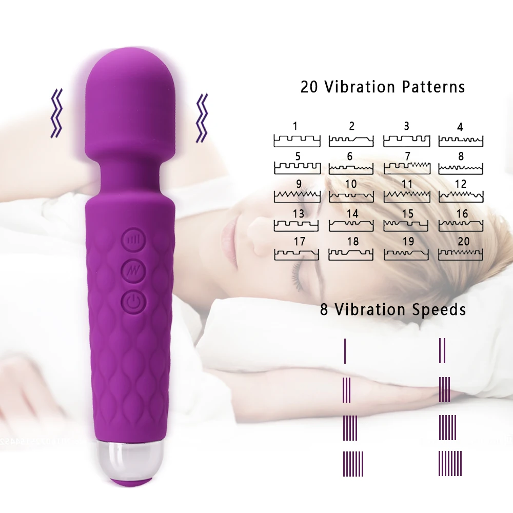 Vibratore potente a 8 velocità e 20 frequenze, stimolatore clitorideo femminile, giocattoli sessuali_voghion.com
